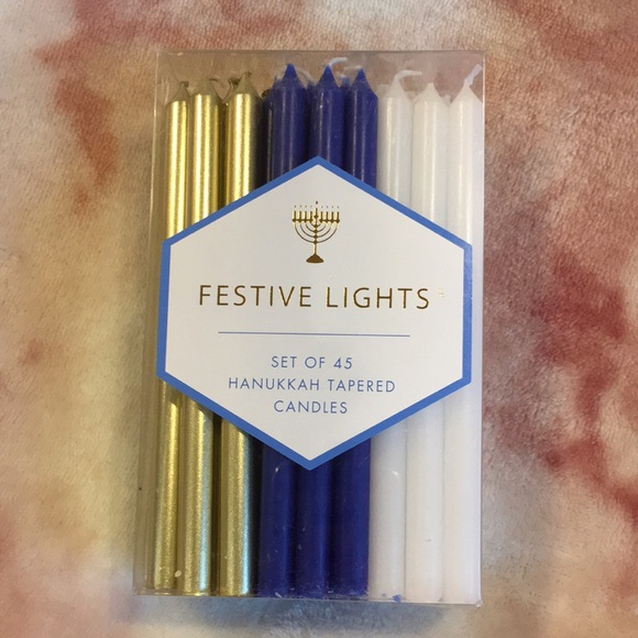Festive Lights Hanukkah Candle Set 45 ct NWT - Picture 1 of 11